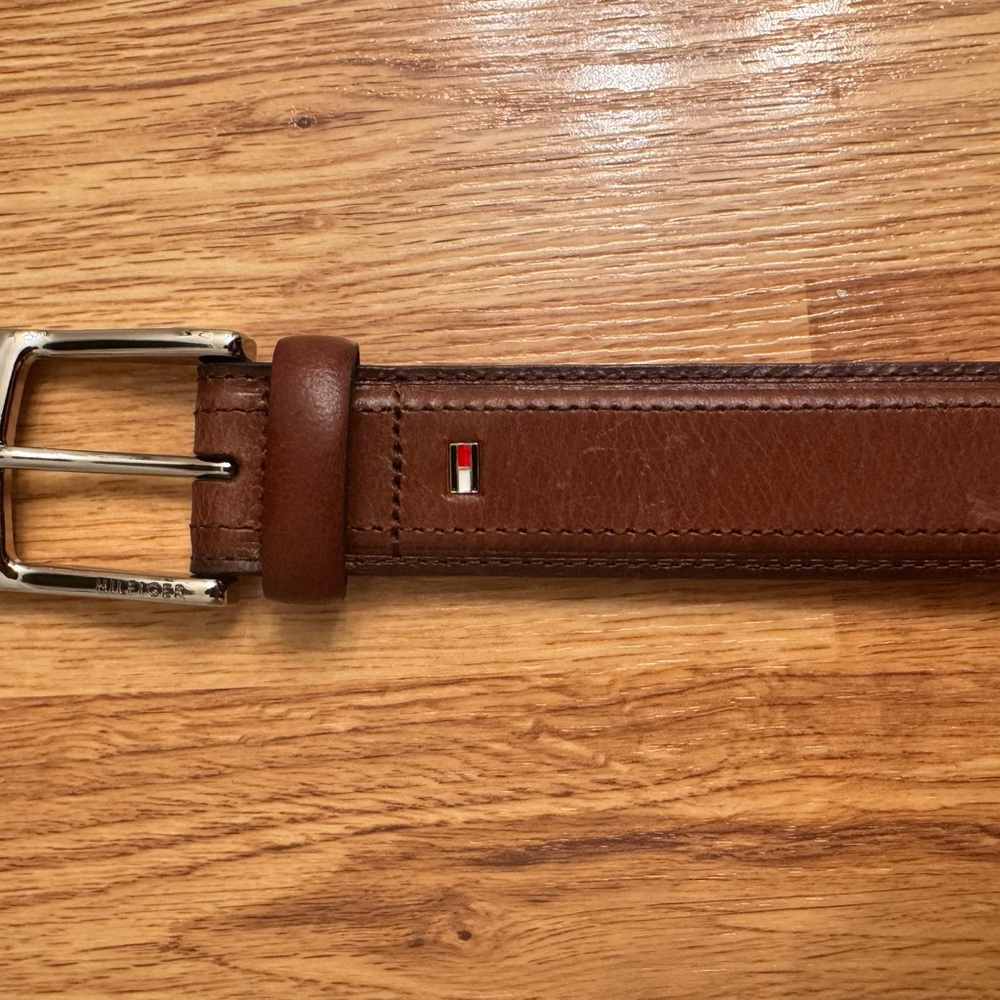 Tommy Hilfiger Brown Leather Belt